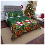 Edredon Navideño Cama Doble 140x190 cm + 2 Fundas de Almohadas