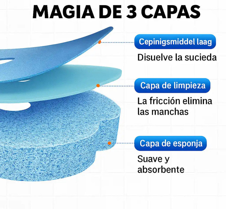CleanFlash™ – Combo Premium: Cepillo + 50 repuestos aromatizados con jabón incluido