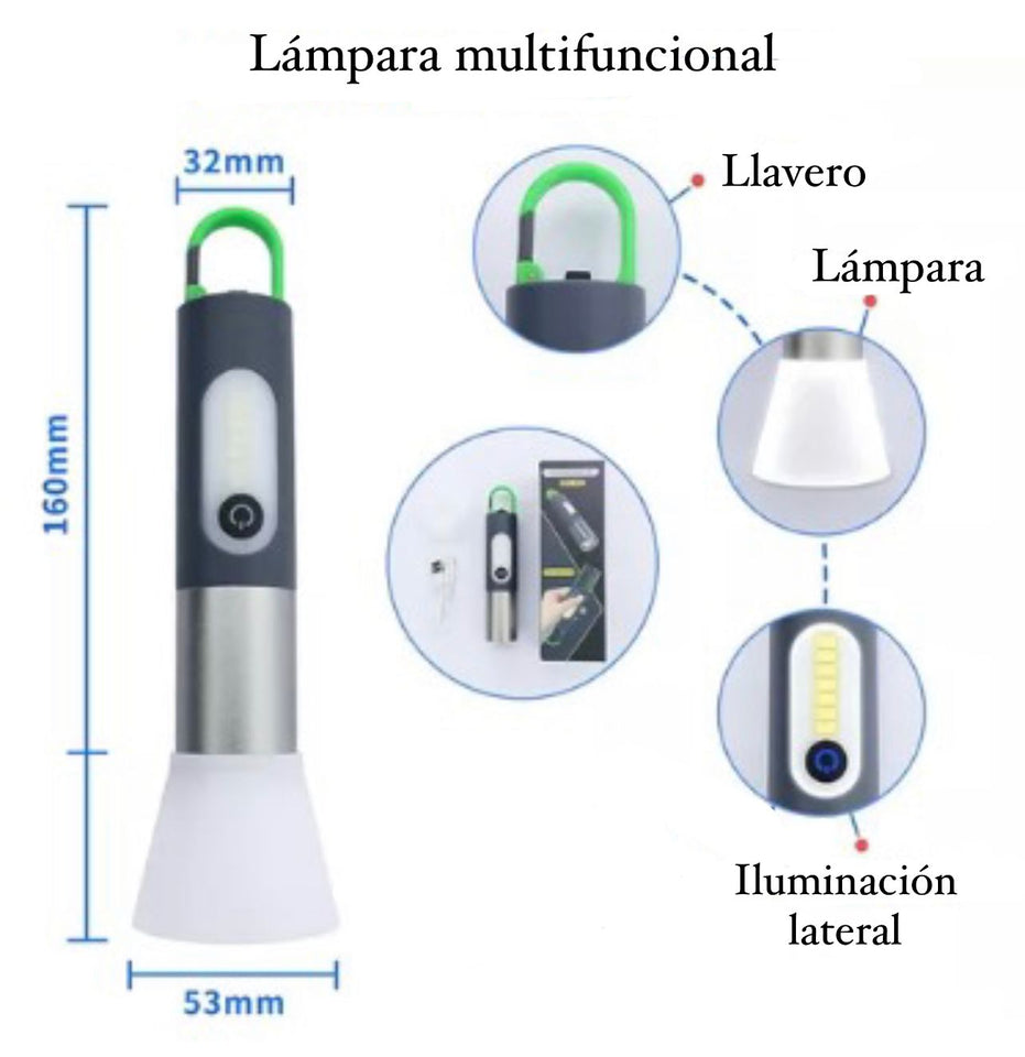 Linterna UltraLED Alta Potencia Recargable ¡OFERTA 2X1!