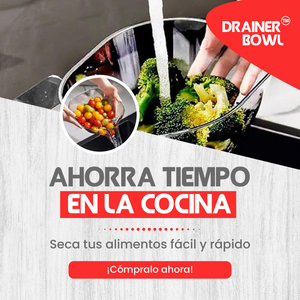 DRAINER BOWL- Escurridor de alimentos 🔥 HOT SALE 🔥