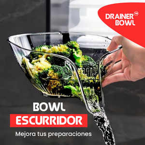 DRAINER BOWL- Escurridor de alimentos 🔥 HOT SALE 🔥