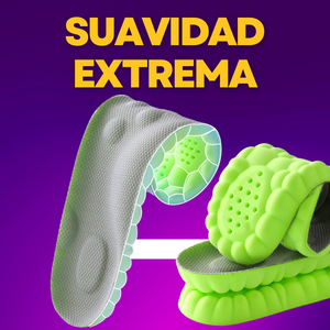 Plantillas Cloud 4d unisex suaves de alta elasticidad